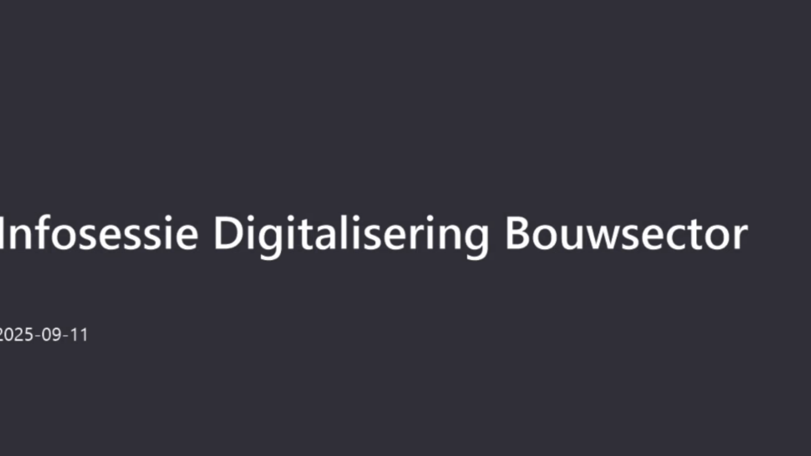 Infosessie digitalisering